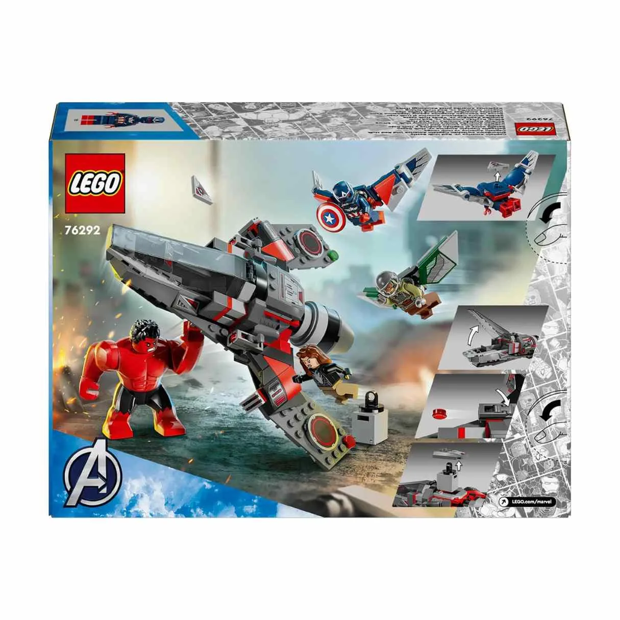 LEGO Marvel Captain America vs. Red Hulk Battle, 76292 - Image 8