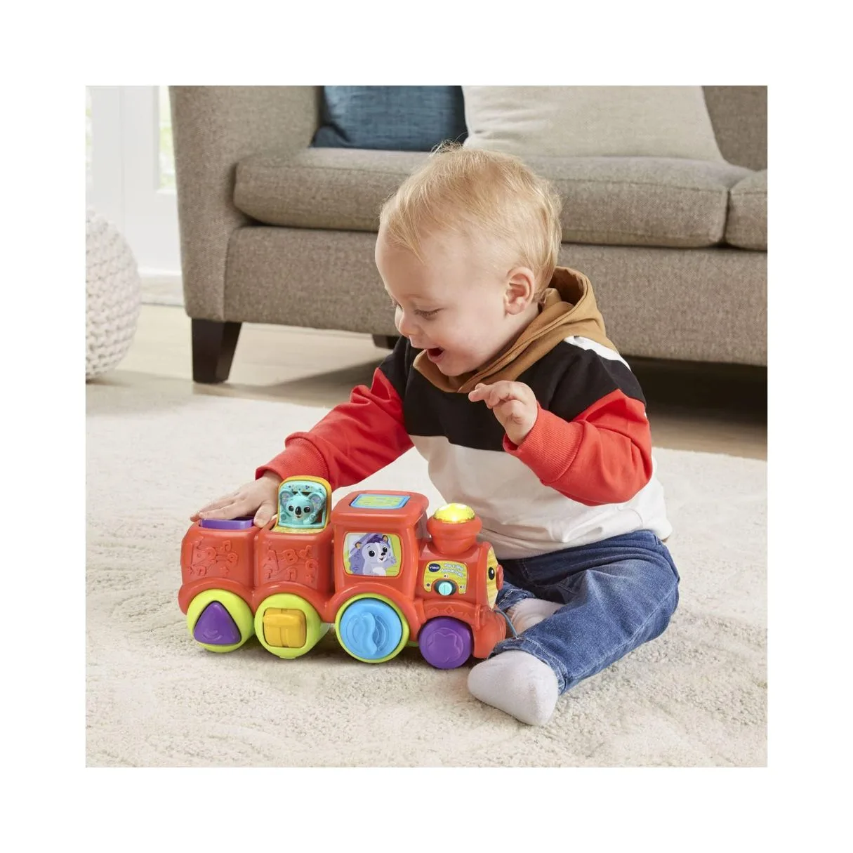 Vtech Pop and Sing Animal Train | Interactive & Developmental Toy with Sounds and Music, 554903 - Image 4