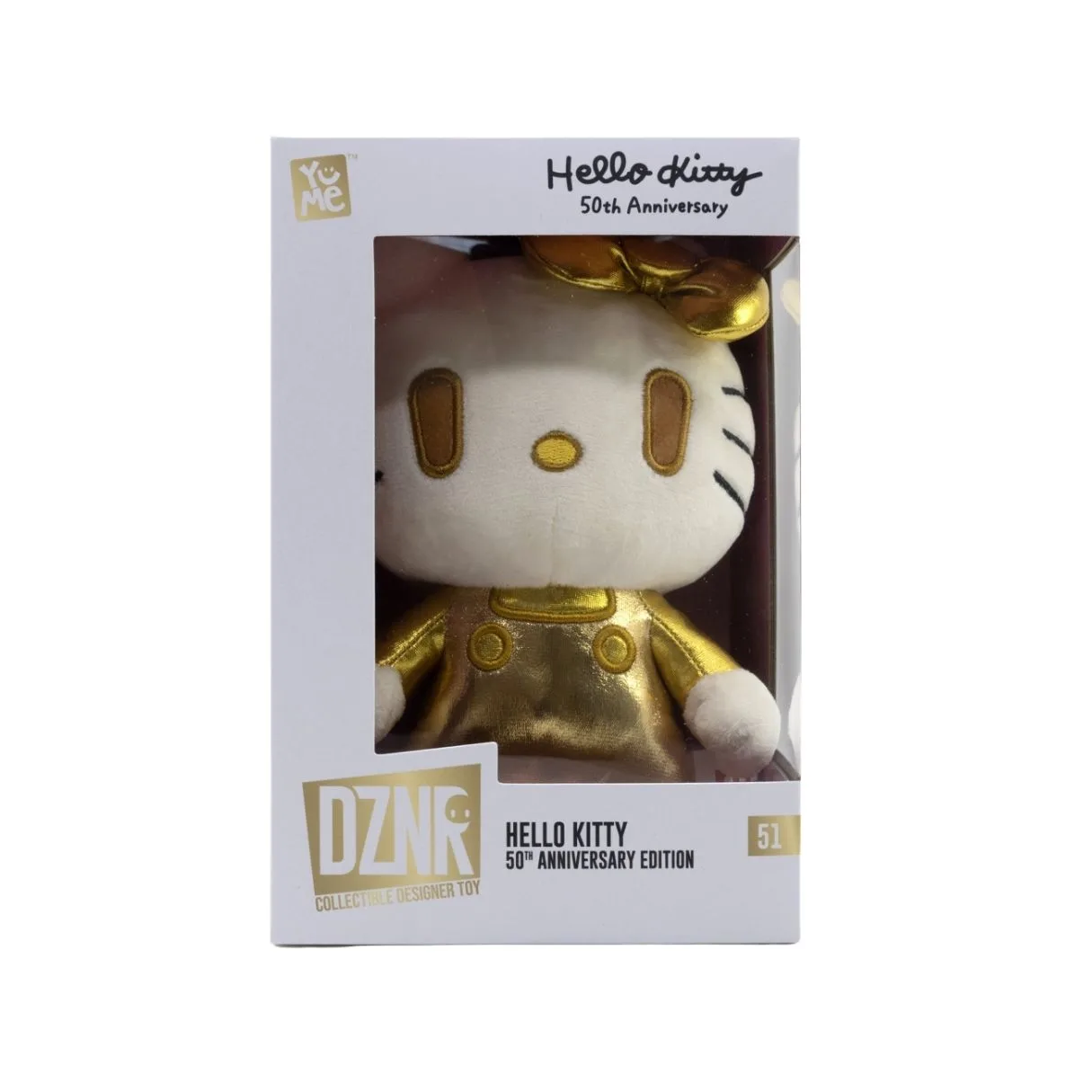 Yu Me DZNR Plush Hello Kitty - Golden Edition 7" 11682 - Image 3