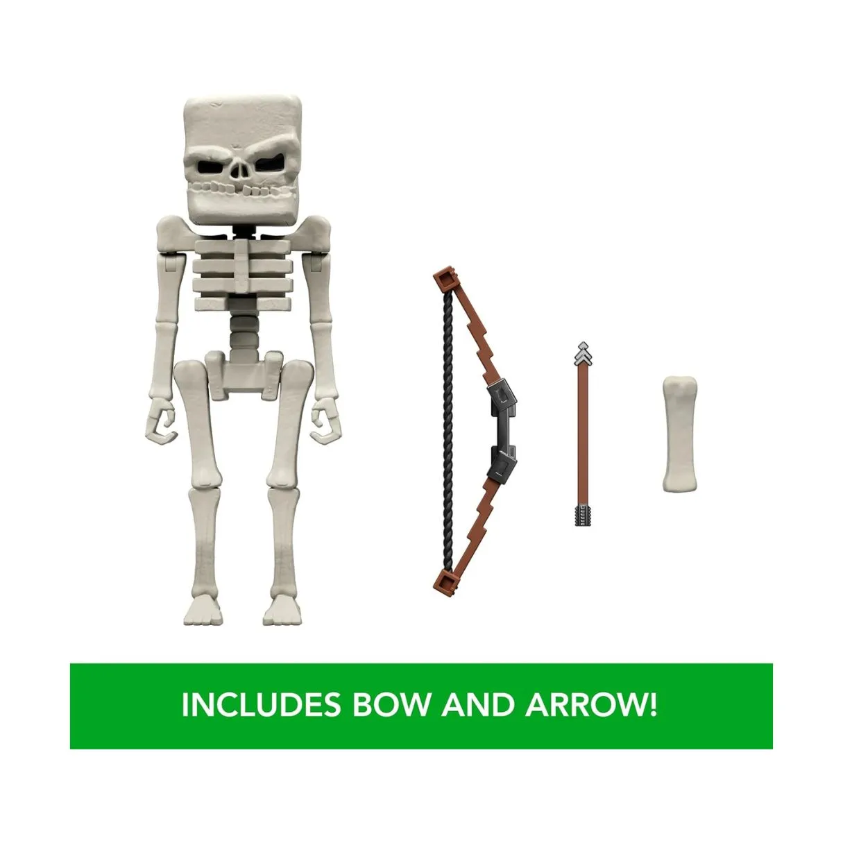 Minecraft Action Figure & Accessories Set 4-inch Skeleton Posable,304301 - Image 2
