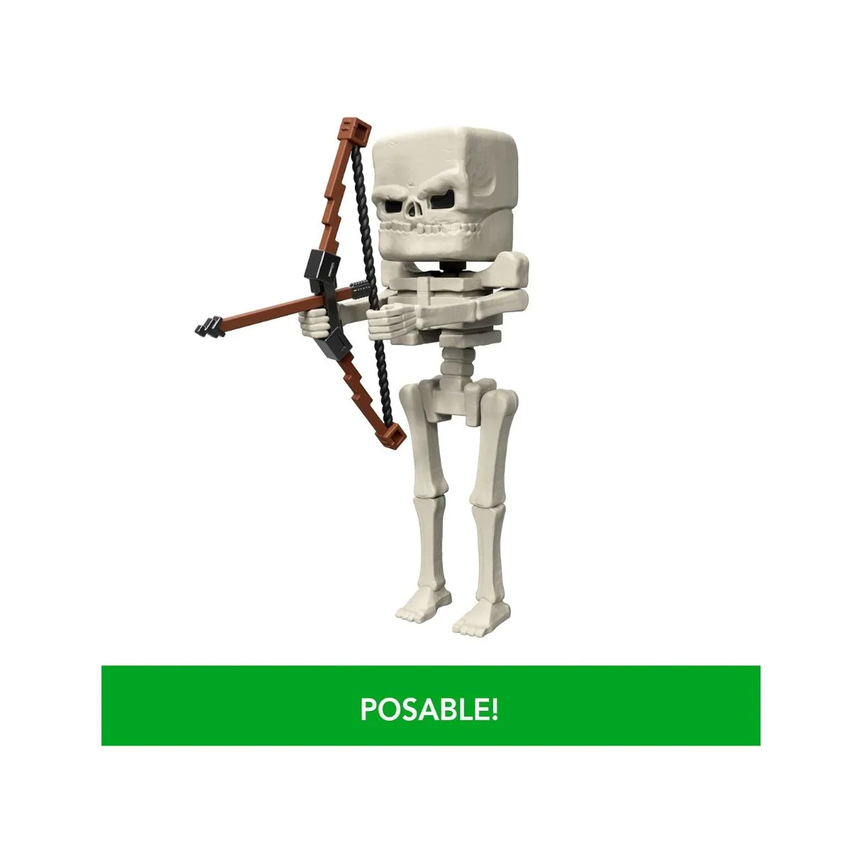 Minecraft Action Figure & Accessories Set 4-inch Skeleton Posable,304301 - Image 3