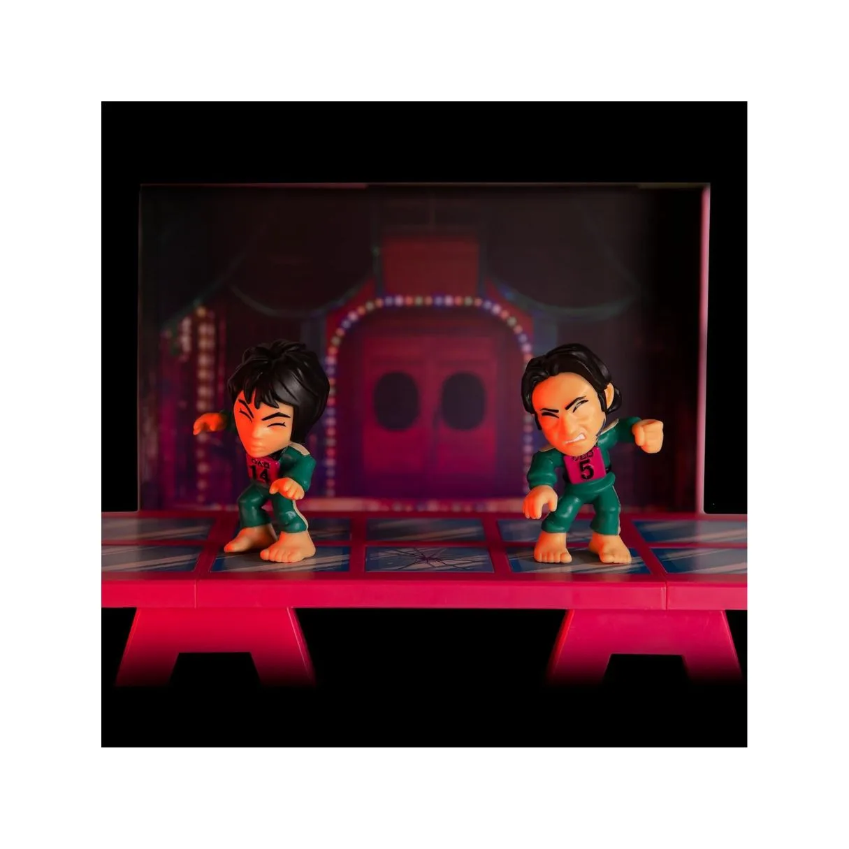 Squid Game Challenge Glass Tile Game from the Netflix Series, Challenges to Play and Display, Includes Mini Set and Figures, Game for Adults - Image 2