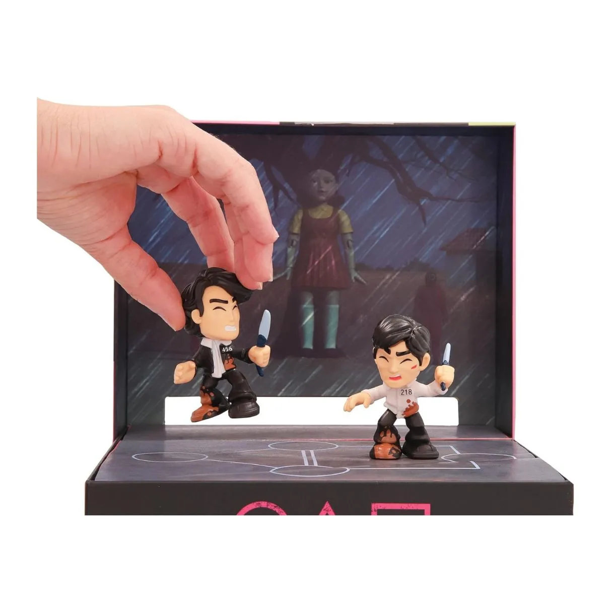 Squid Game Challenge Game Netflix Series, Challenges to Play and Display - Includes Mini Set and Figures, Game for Adults - Image 3