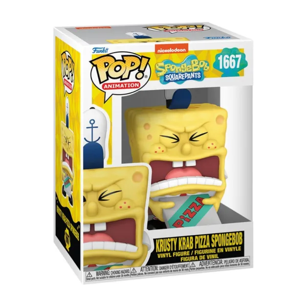 Funko Pop! Animation: Spongebob SquarePants 25th – SpongeBob with Pizza, FU75738