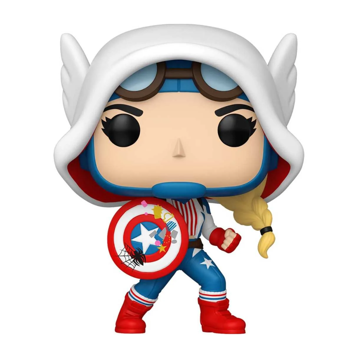Funko Pop! Marvel: Spider- Gwen: Gwenverse - Captain America Gwen, FU83724