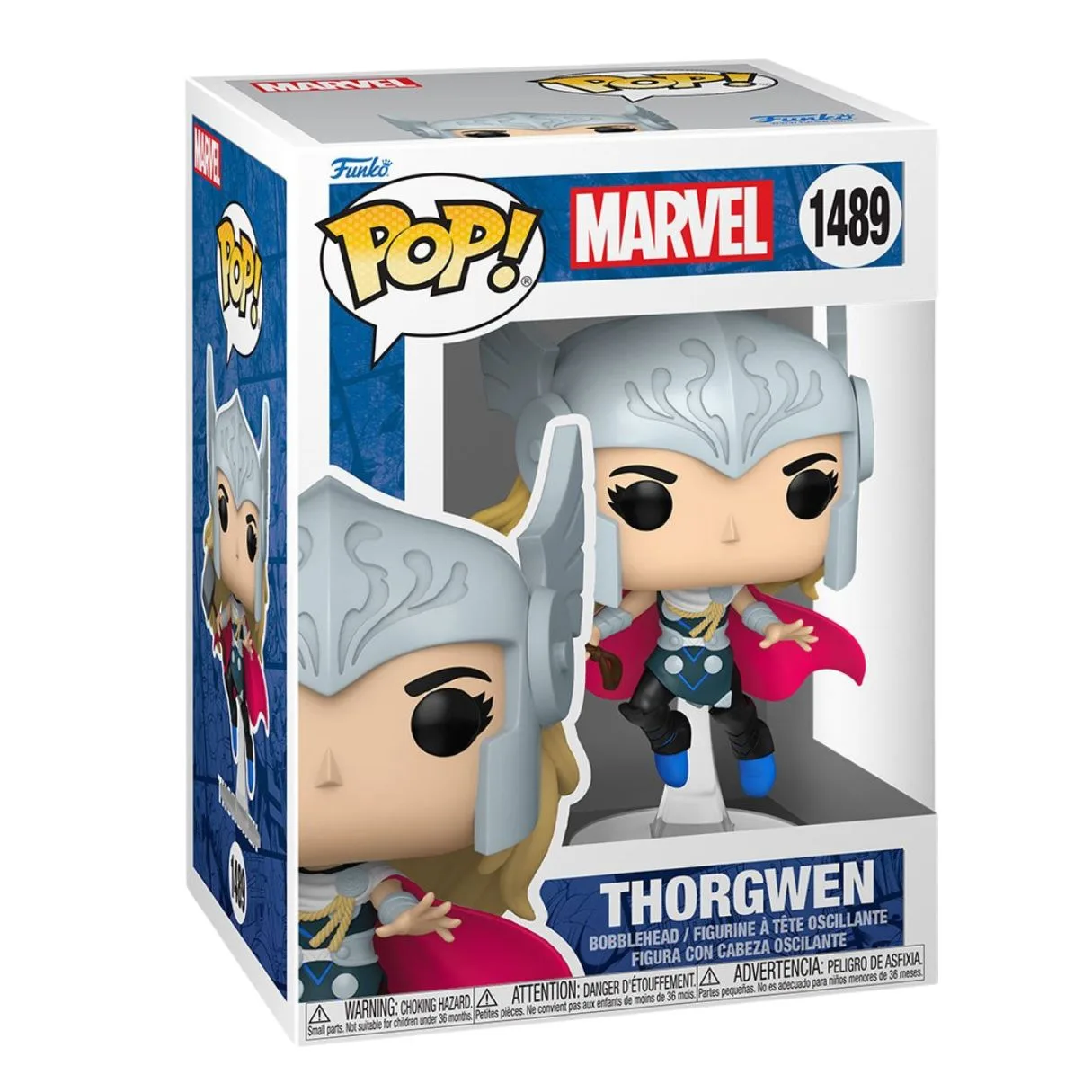 Funko Pop! Marvel: Spider- Gwen: Gwenverse - Thorgwen, FU83727 - Image 2
