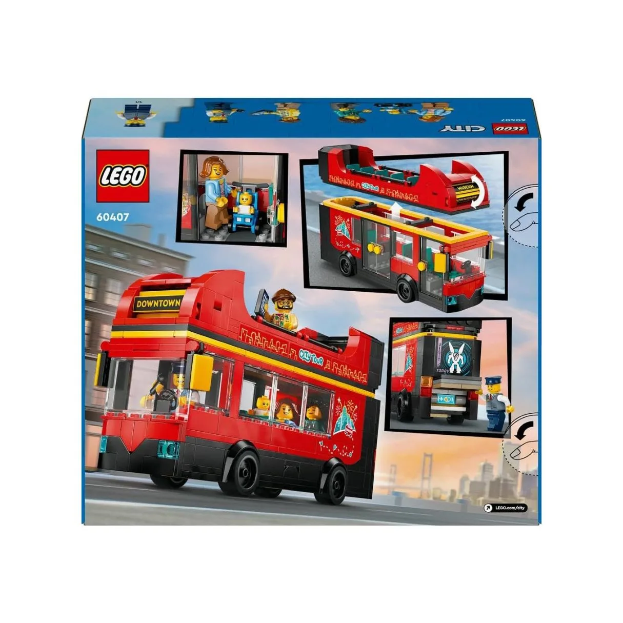 LEGO City Red Double-Decker Sightseeing Bus, 60407 - Image 5