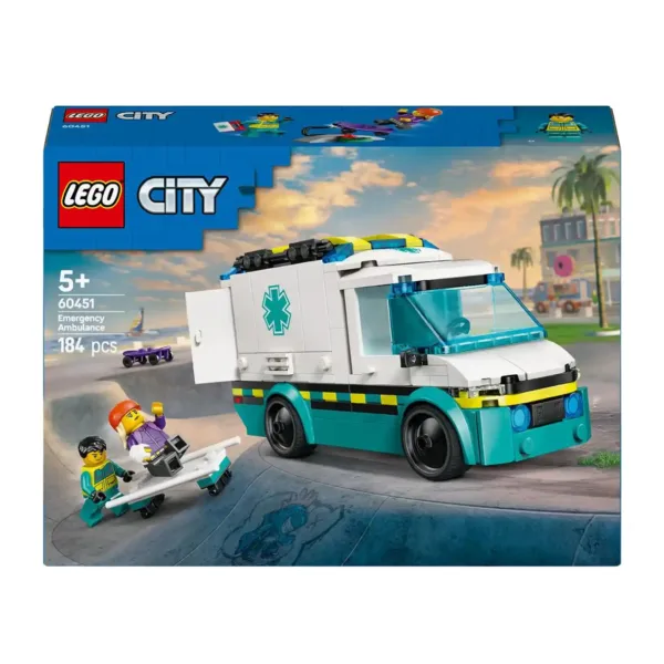 LEGO City 60451 Emergency Ambulance, 60451