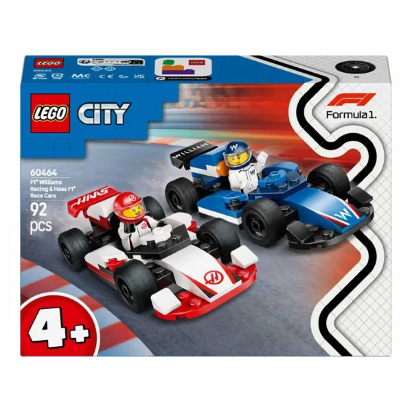 LEGO City F1 Bolidy Williams Racing i Haas F1, 60464
