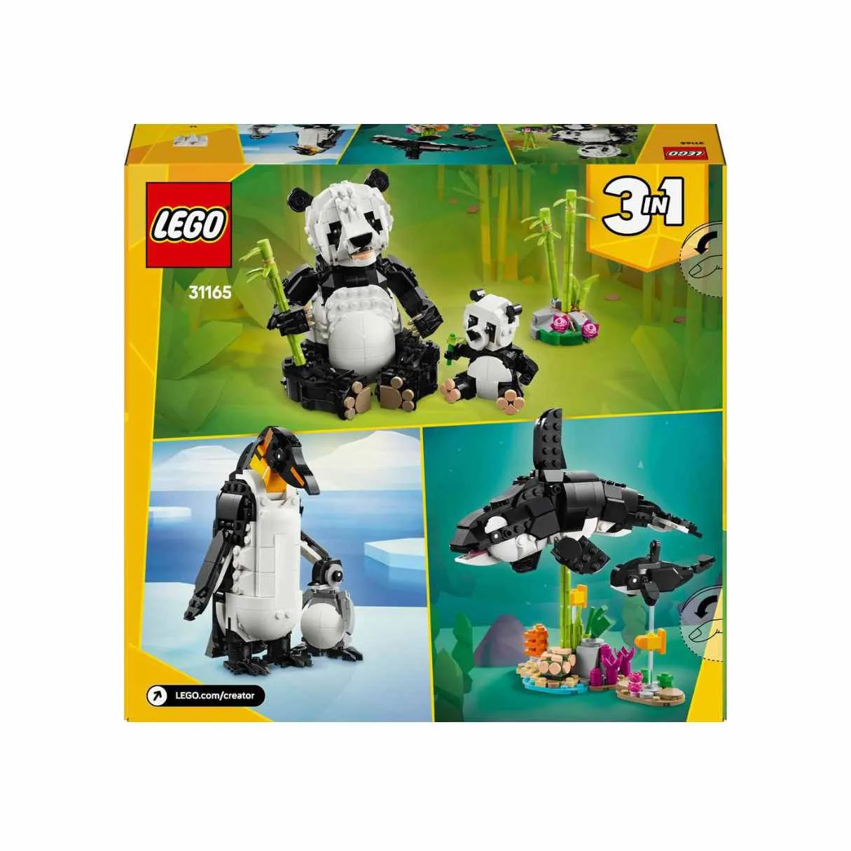 LEGO Creator 3 in 1 Wild Animals: Panda Family, 31165 - Image 5