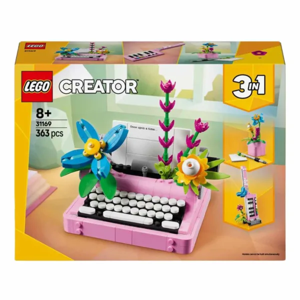 LEGO Creator 3 in 1 Typewriter With Flowers, 31169