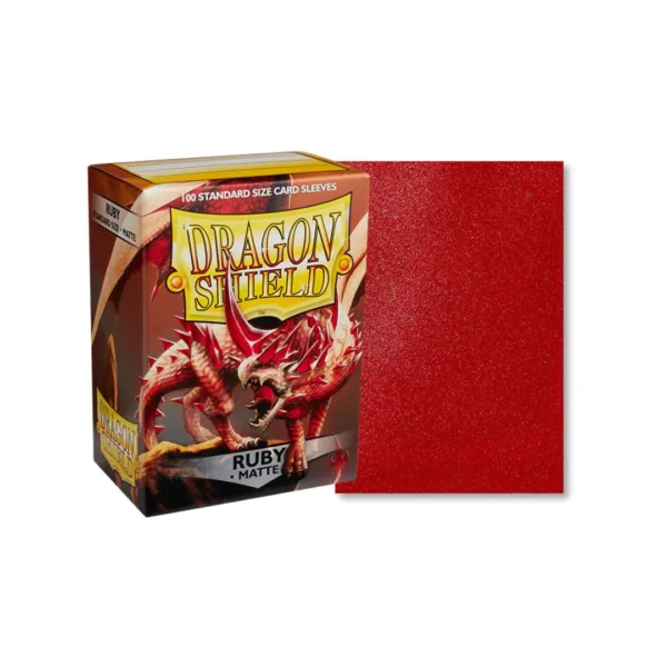 Dragon Shield Sleeves – Standard – Matte (x100) – Ruby