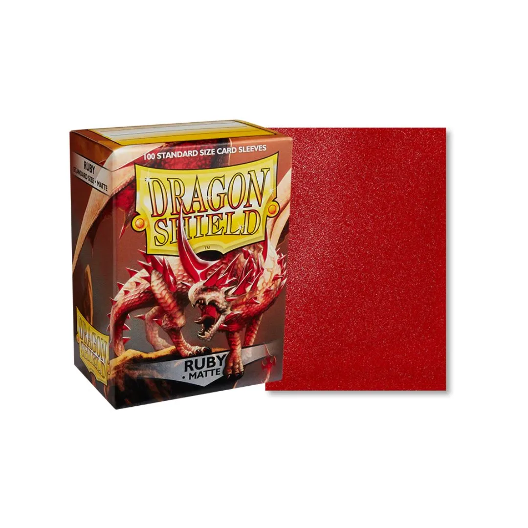 Dragon Shield Sleeves - Standard - Matte (x100) - Ruby - Image 2
