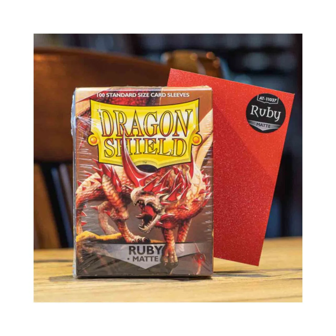 Dragon Shield Sleeves - Standard - Matte (x100) - Ruby - Image 4