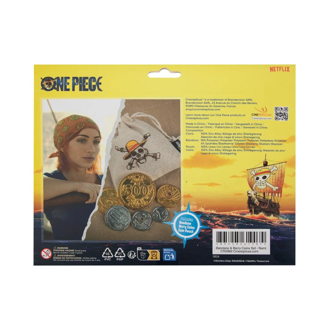 Cinereplicas One Piece Nami Bandana and Berry Coins Set - Image 2