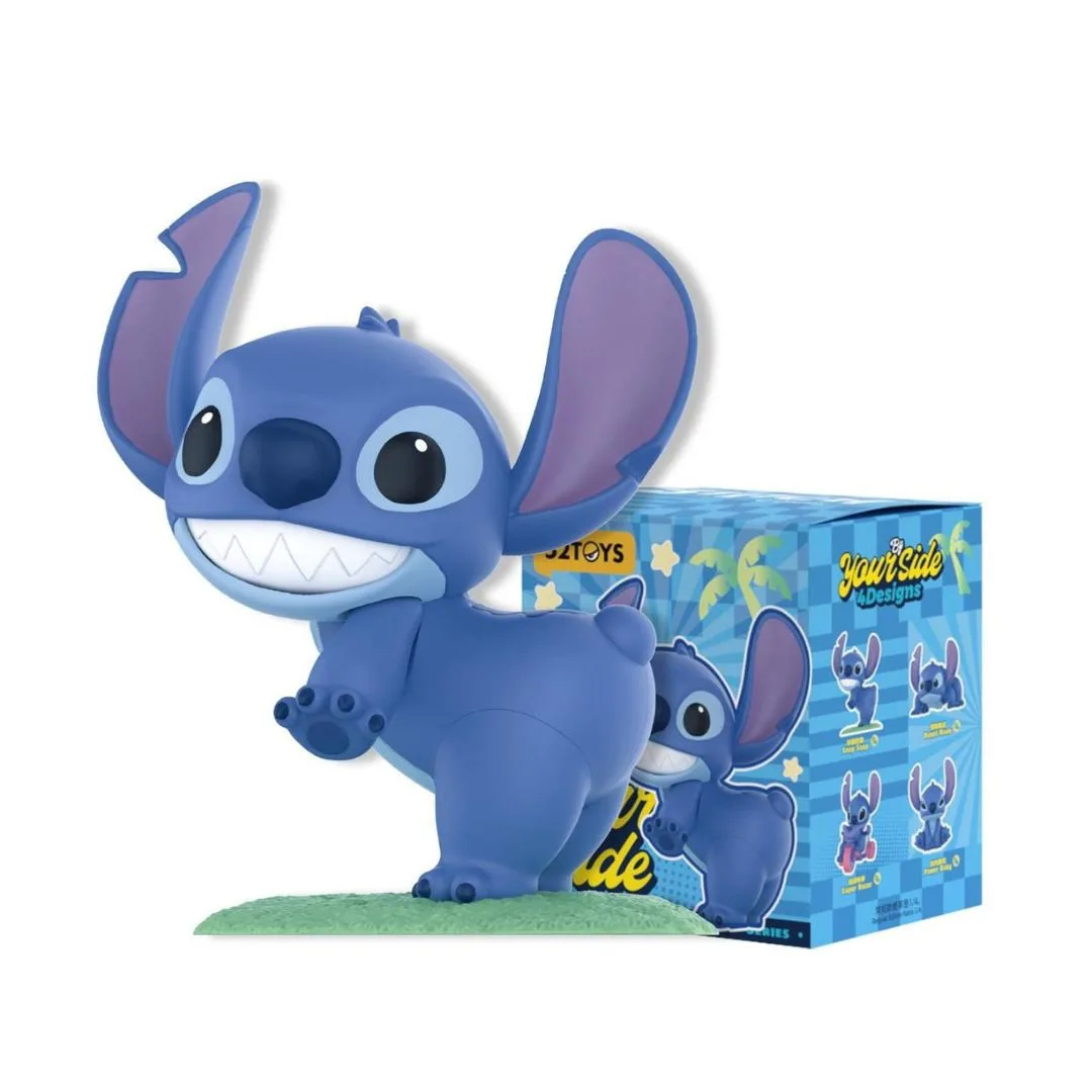 Blind box featuring various figures from the 52 Toys Stitch by Your Side Series, showcasing unique designs and characters.