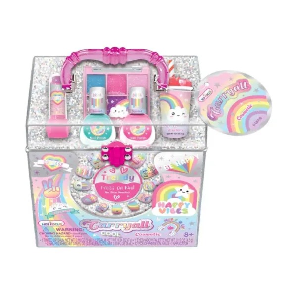 Hot Focus Tye Die Butterfly Carryall Cosmetic Set – Makeup, 048TB