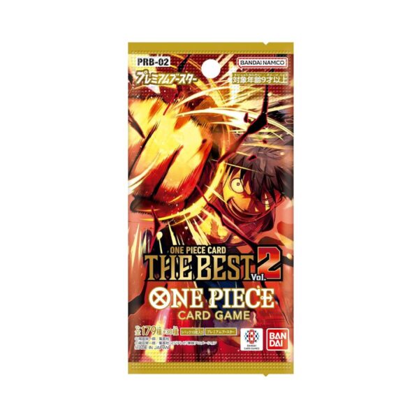 One Piece TCG: One Piece Card The Best Vol.2, featuring vibrant artwork and characters from the popular anime series