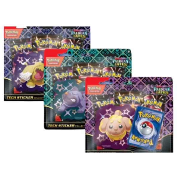 Pokemon TCG: Scarlet & Violet 4.5 Paldean Fates Tech Sticker Collection (Assortment – Includes 1) 290-85613