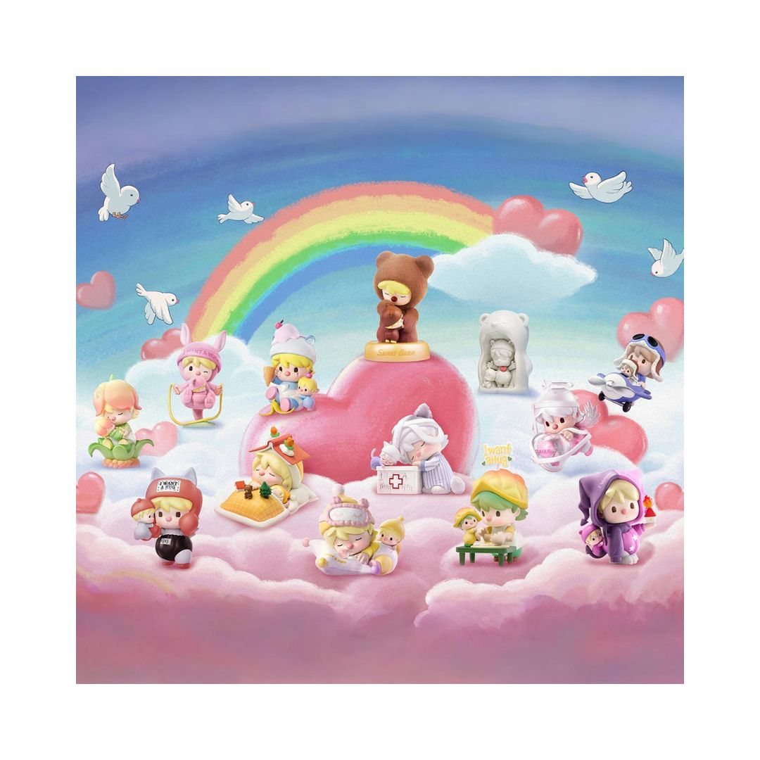 Pop Mart Sweet Bean I Want a Hug Series Figures, 031565-1