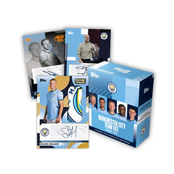 Topps 2024/2025 Manchester City Soccer Team Set Box Football Cards, 074538