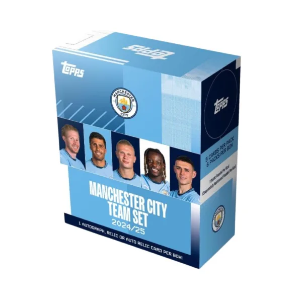 Topps 2024/2025 Manchester City Soccer Team Set Box Football Cards, 074538
