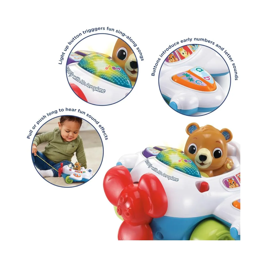 Vtech 123 Fly With Me Aeroplane, VT80-567903 - Image 3