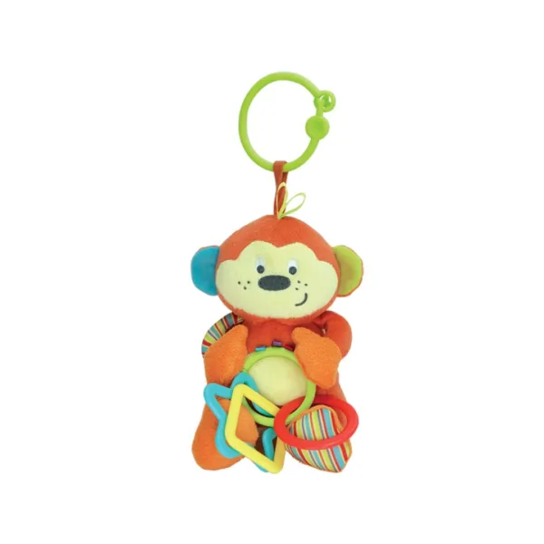 Winfun Cheeky Chimp Rattle with Rings, 000119