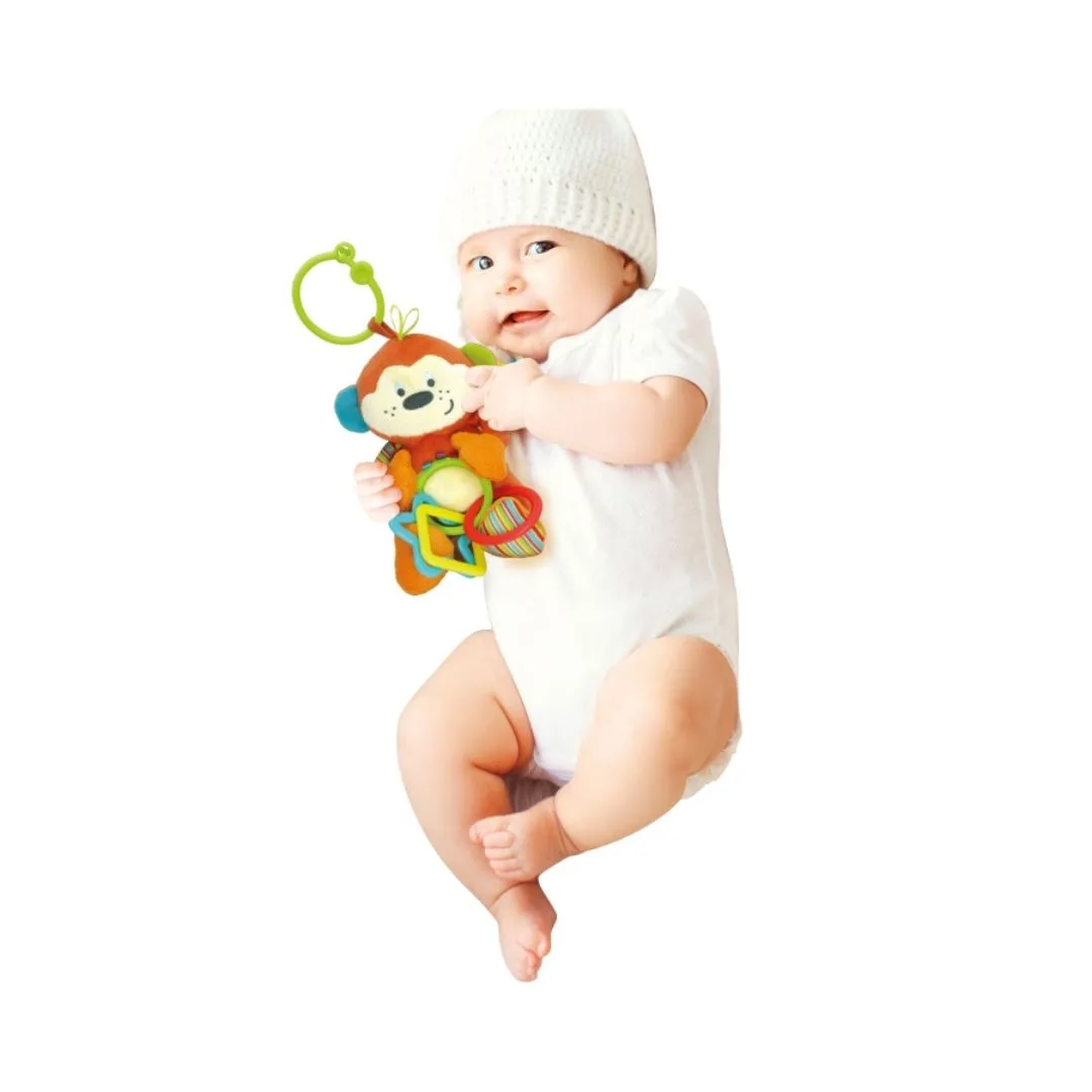 Winfun Cheeky Chimp Rattle with Rings, 000119 - Image 3