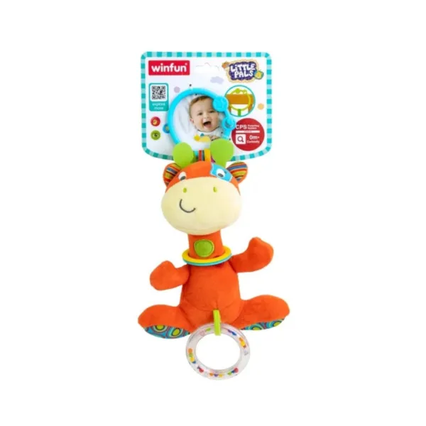 Winfun Patch the Giraffe Rattle with Rings, 000117