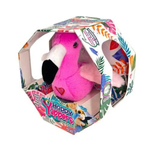 Happy Yappers Flamingo Interactive Plush Toy , 9592