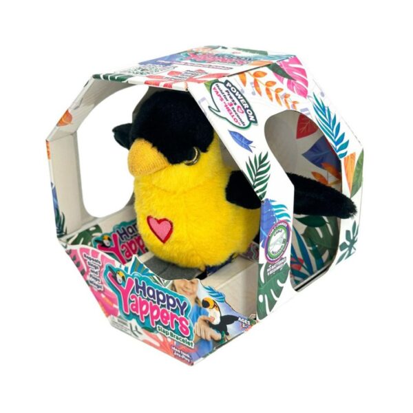 Interactive plush toy of a cheerful oriole, designed to engage and entertain with sounds and movements