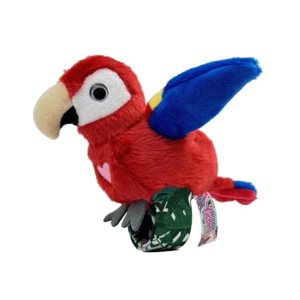 Happy Yappers Red Parrot Interactive Plush Toy, 9594