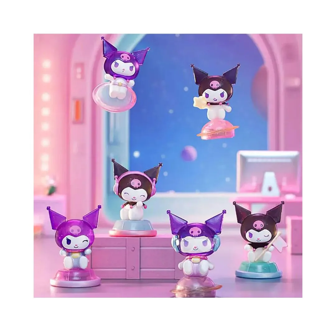Kuromi Galactic Light Hunt Series Moetch Bean blind box featuring a collectible character in a colorful design