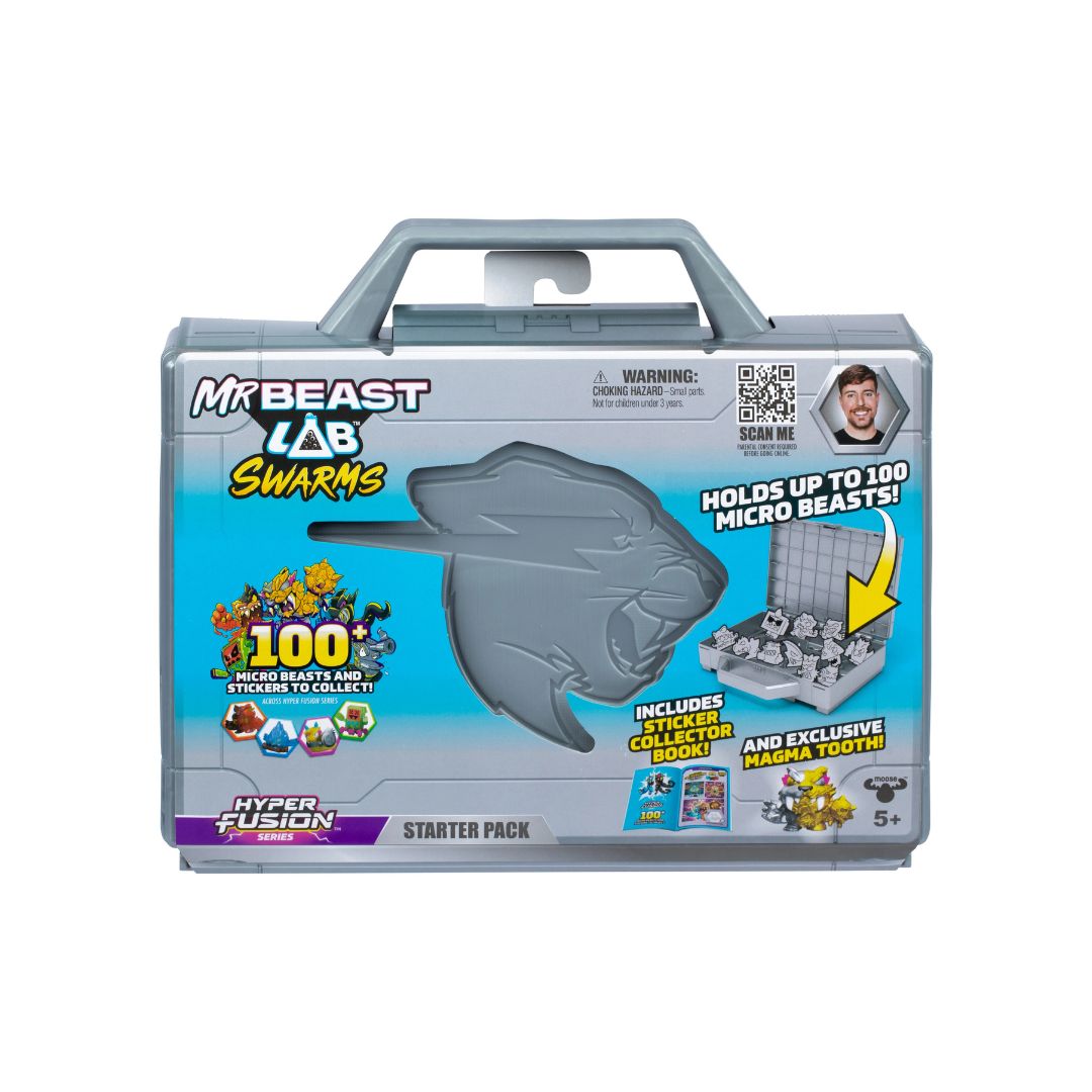 MrBeast Lab Swams S3 Starter Pack, 24892 MrBeast Lab Swams S3 Starter Pack featuring colorful packaging and various collectible items for fans