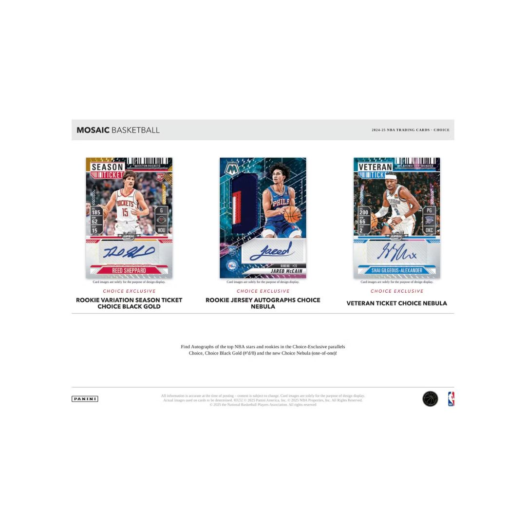 Panini 2024-25 Mosaic Basketball Choice Box, 17978-3