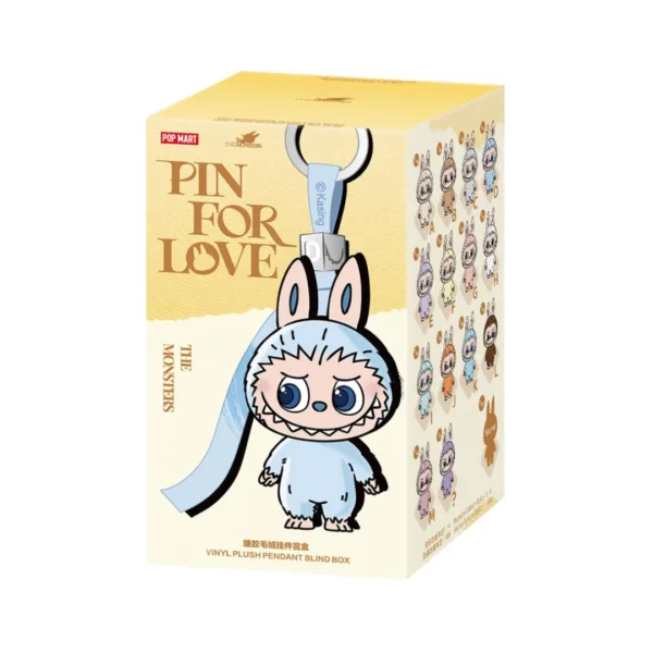 Pop Mart The Monsters Labubu Pin for Love Series Vinyl Plush Pendant Blind Box (A-M)