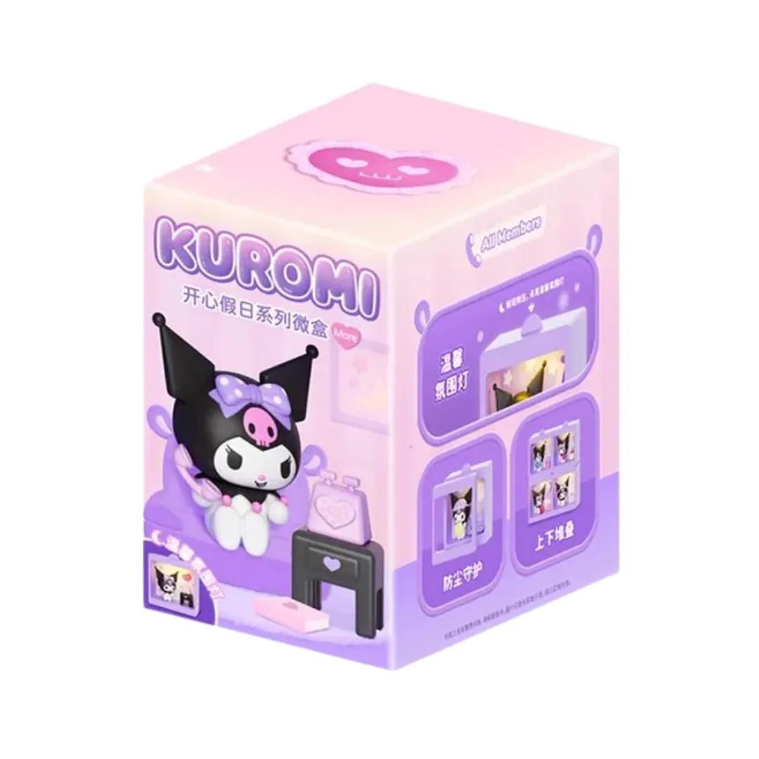 Sanrio Kuromi Happy Holiday Series Mini Blind Box featuring various collectible figures of the character Kuromi