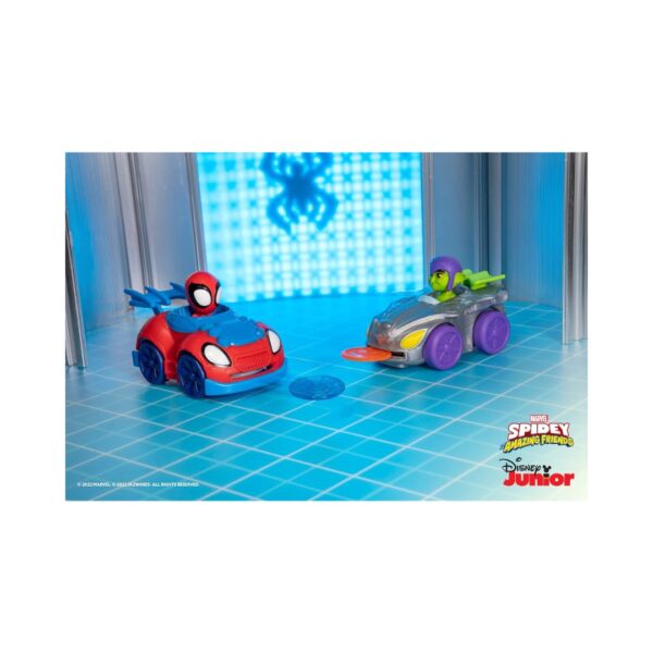 Spidey N Friends 2-pack featuring Spidey and Goblin action figures, showcasing vibrant colors and dynamic poses