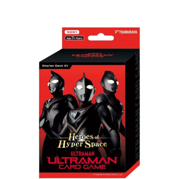 Ultraman Card Starter Deck: Heroes of Hyper Space, featuring vibrant artwork and characters from the Ultraman universe