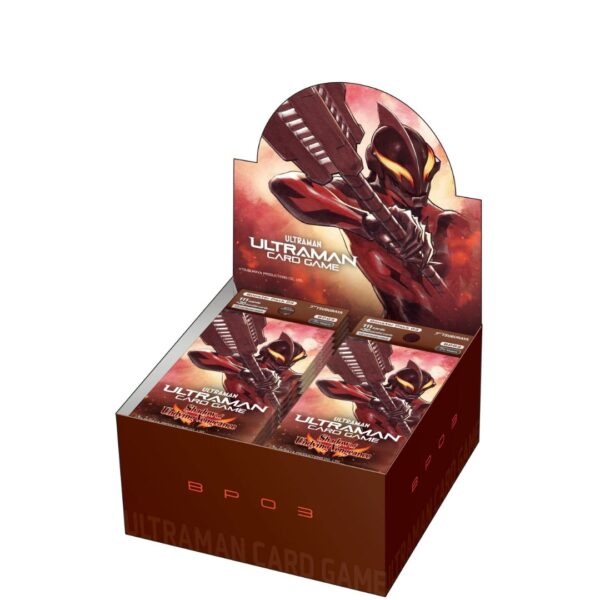 Ultraman TCG: Shadow of Undying Vengeance Booster Box featuring vibrant artwork and collectible card game elements