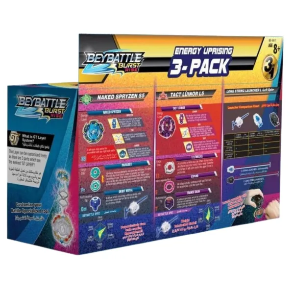 Beybattle – Energy Uprising 3 Pack S5, BB-160-T