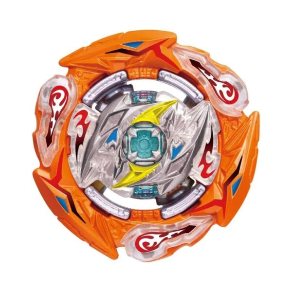 Beyblade Burst Glide Ragnaruk S5 spinning in a battle arena, showcasing its vibrant colors and dynamic design