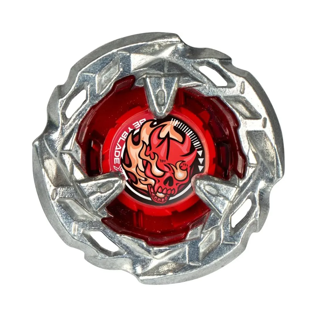 Beyblade X Launcher Scythe Incendio 4-60T, featuring a sleek design and vibrant colors for dynamic spinning battles