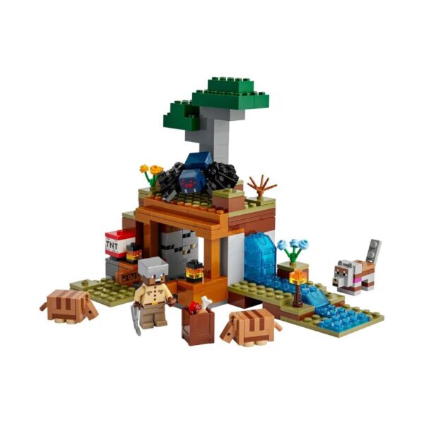 LEGO Minecraft set 21269 features an armadillo, mine, and characters for an adventurous building experience