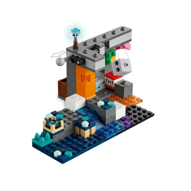 LEGO Minecraft set 21274 featuring The Warden Encounter with characters and elements from the popular game