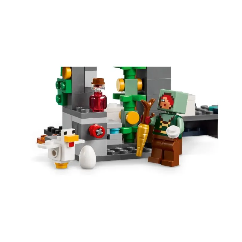 LEGO Minecraft set 21274 featuring The Warden Encounter with characters and elements from the popular game