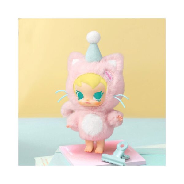 Plush pendant of Baby Molly from Pop Mart, designed as a collectible blind box toy with a cute, colorful appearance