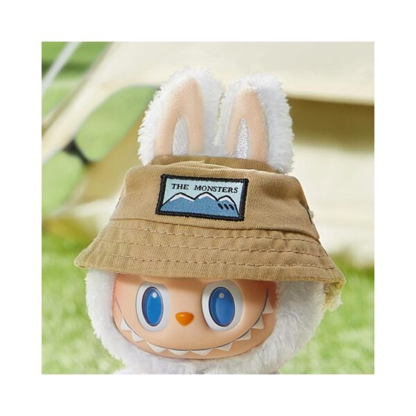 Pop Mart's Labubu character from The Monsters series, depicted in a whimsical fall-themed setting with vibrant colors