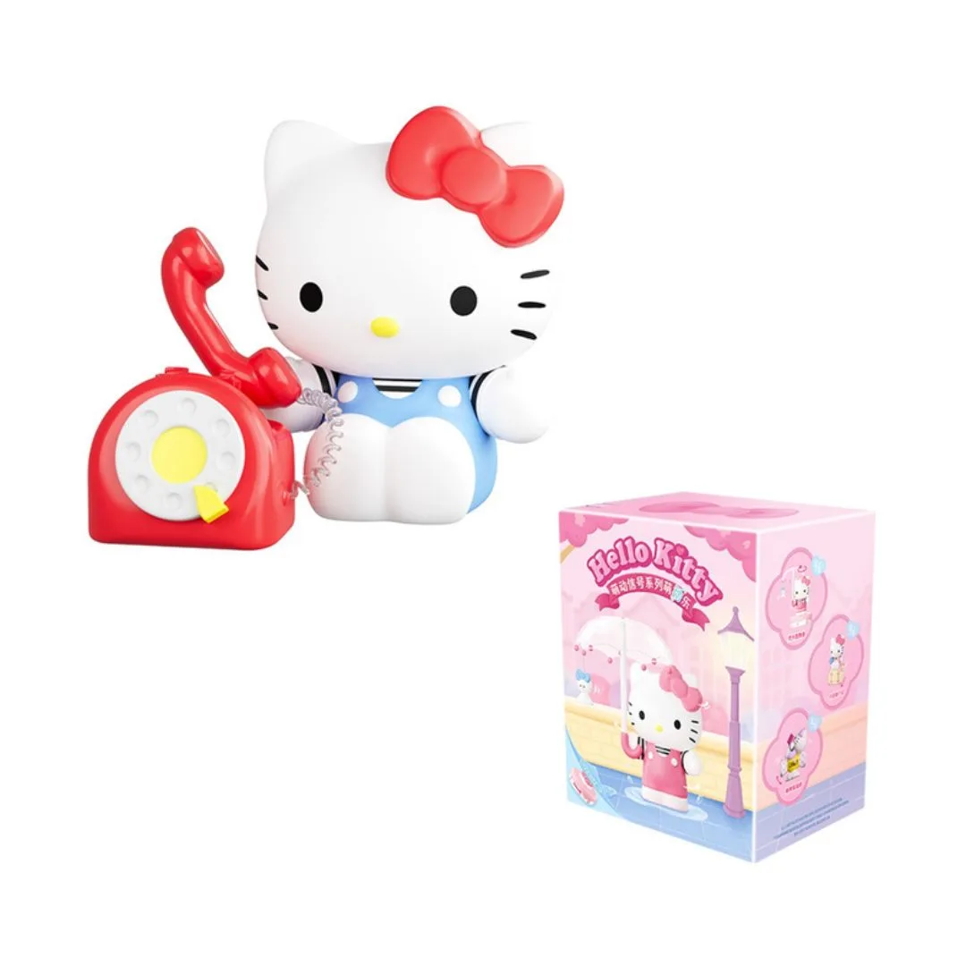 Cute movable Hello Kitty toy from the Lovely Signal Series, featuring a charming design and vibrant colors